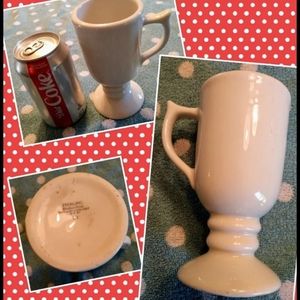 Vtg restaurantware pedestal ivory Mug Sterling